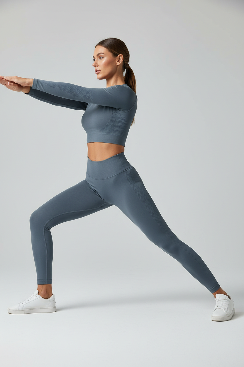 Leggings Sans Couture Femme — Taille Haute, Effet Gainant & Confort Ultime | Sport & Yoga