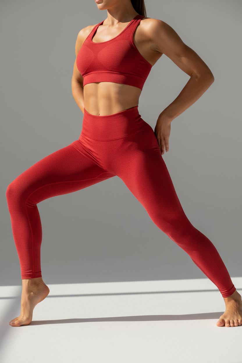 Leggings Sans Couture Femme — Taille Haute, Effet Gainant & Confort Ultime | Sport & Yoga