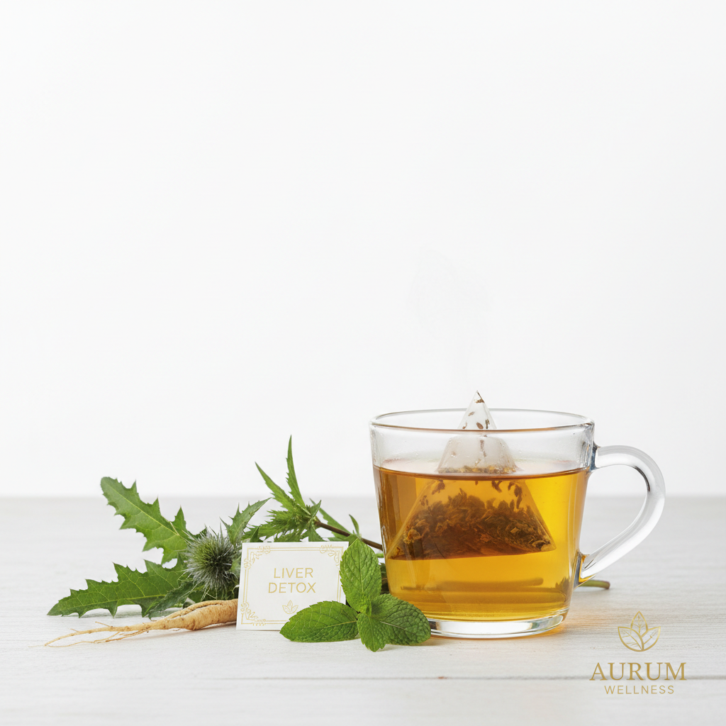 Thé Foie — 20 Sachets aux Herbes Naturelles | Soutien Hépatique & Bien-être