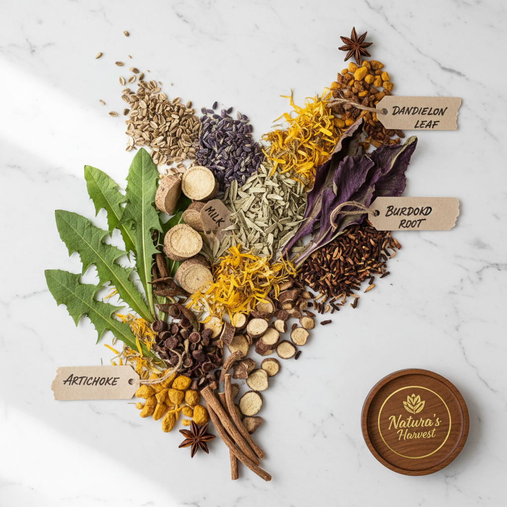 Thé Foie — 20 Sachets aux Herbes Naturelles | Soutien Hépatique & Bien-être