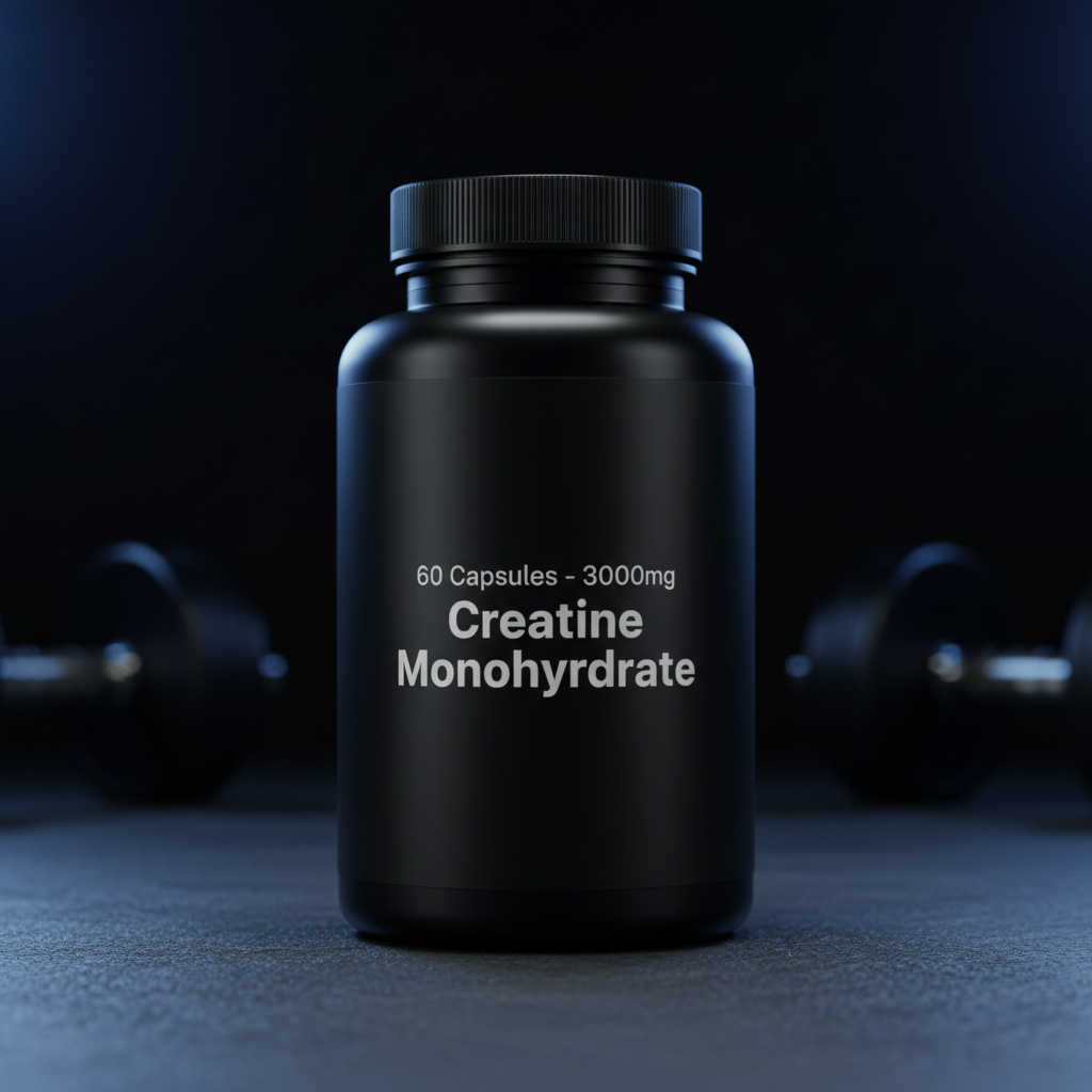 Créatine Monohydrate en Capsules — Force, Endurance & Récupération Musculaire | Végan