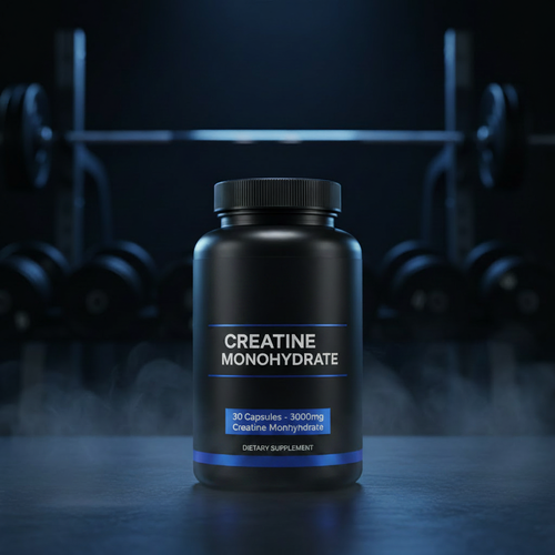 Créatine Monohydrate en Capsules — Force, Endurance & Récupération Musculaire | Végan