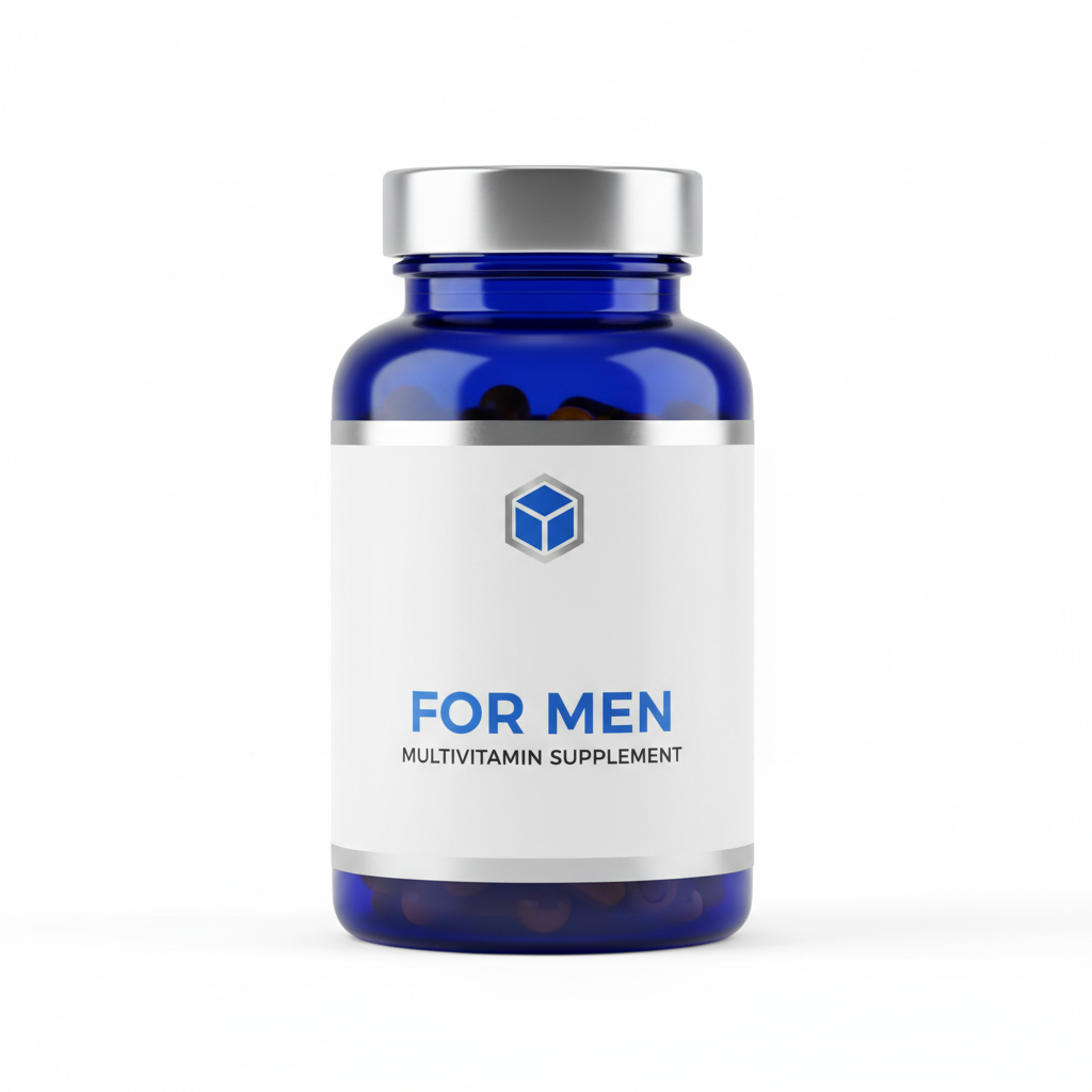 Multivitamines Homme — Énergie, Endurance & Vitalité | Santé Cardiaque & Cérébrale | 30 / 60 / 120 Capsules