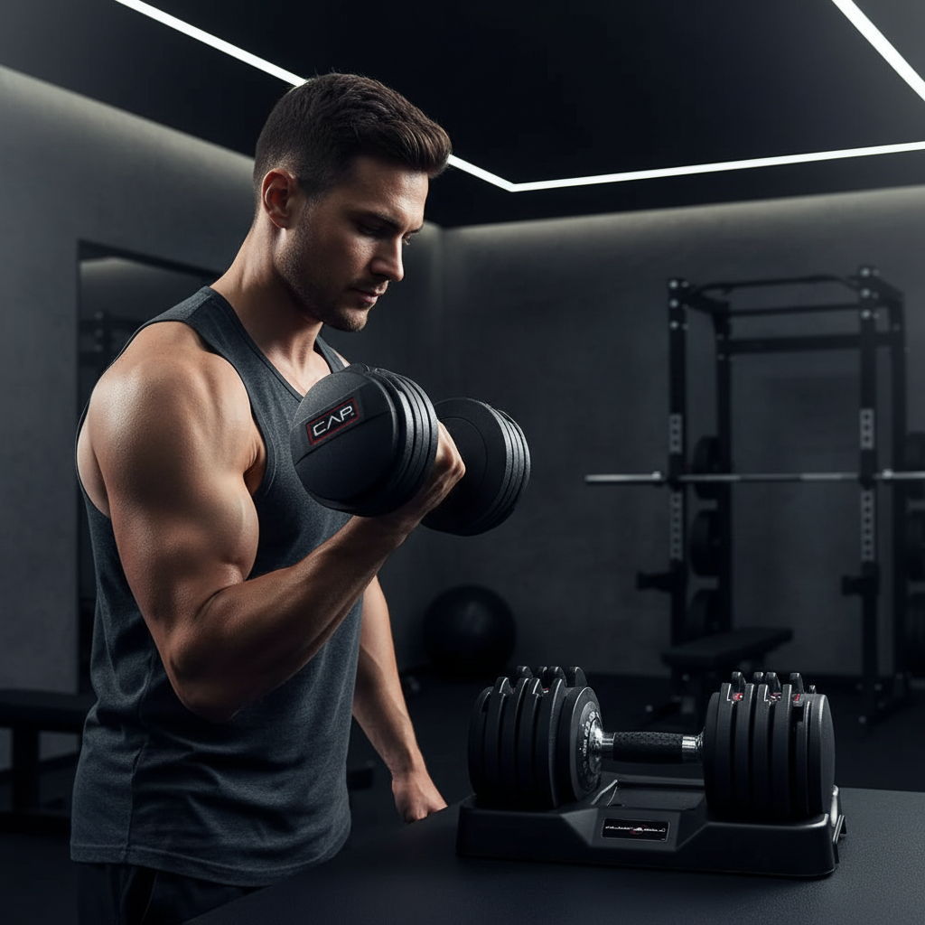 Haltères Réglables ADJUSTABELL — 10 à 55 lb | Système Tout-en-Un