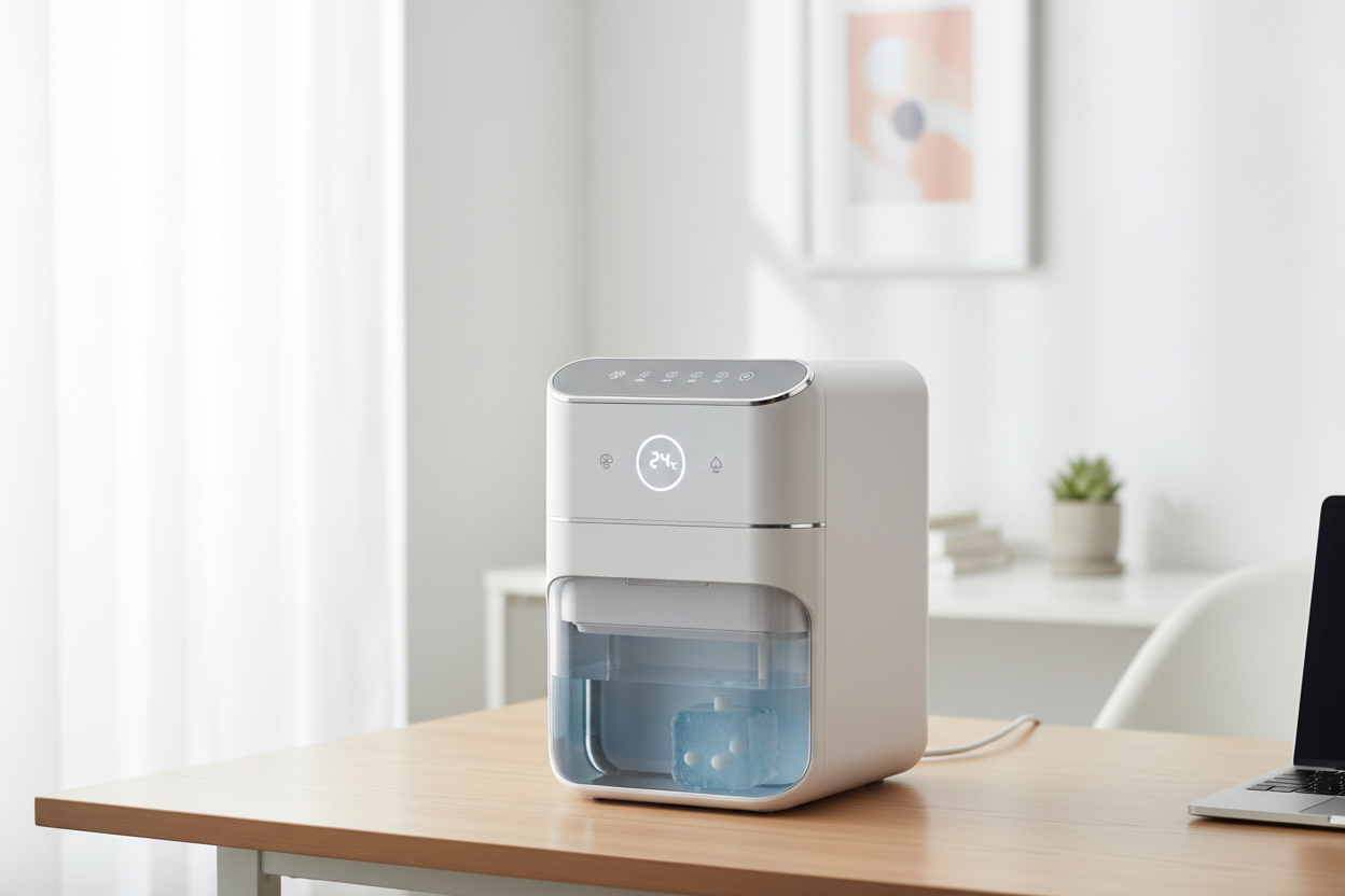 Refroidisseur d'Air Portable — Mini Climatiseur Silencieux & Économique | Maison, Bureau & Chambre | Télécommande Incluse