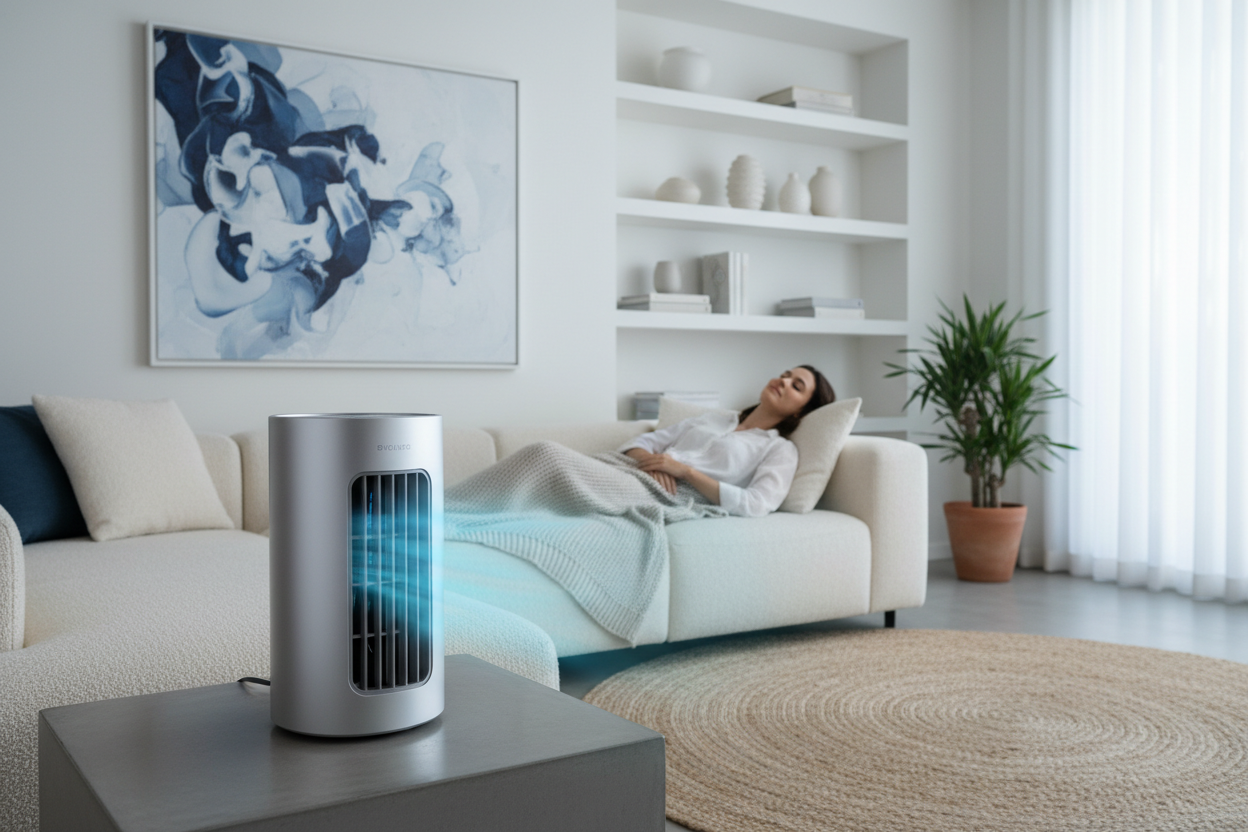 Refroidisseur d'Air Portable — Mini Climatiseur Silencieux & Économique | Maison, Bureau & Chambre | Télécommande Incluse